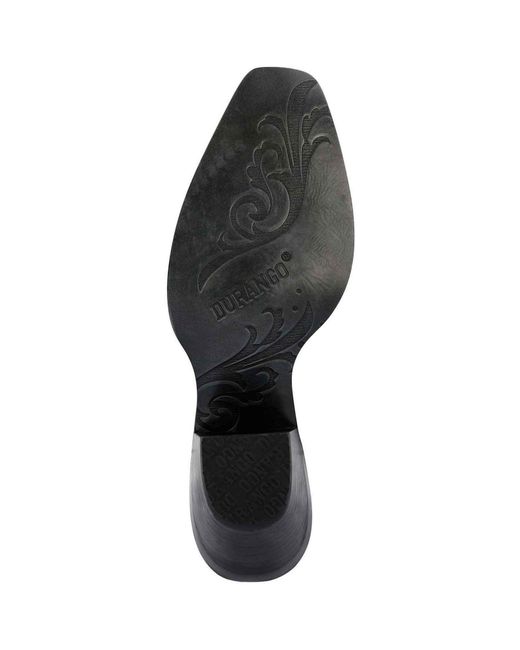 Durango Black Crush Faux Leather Boots for men