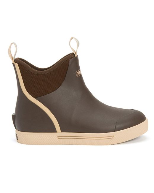 XtraTuf Brown Wheelhouse Rubber Wellington Boots for men