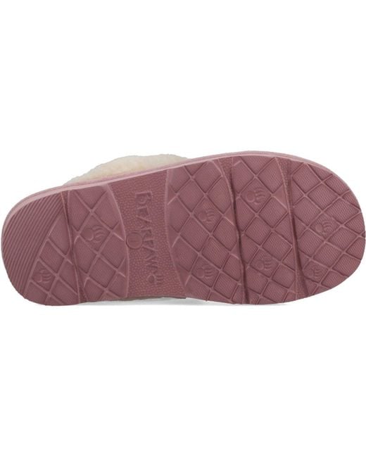 BEARPAW Pink Loki Ii Suede Peony Slippers