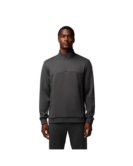 Castore Black Scuba 1/4 Zip Polyester Sweatshirt for men