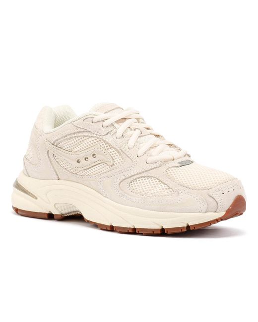 Saucony White Grid Jazz 9 Wildleder Sneaker