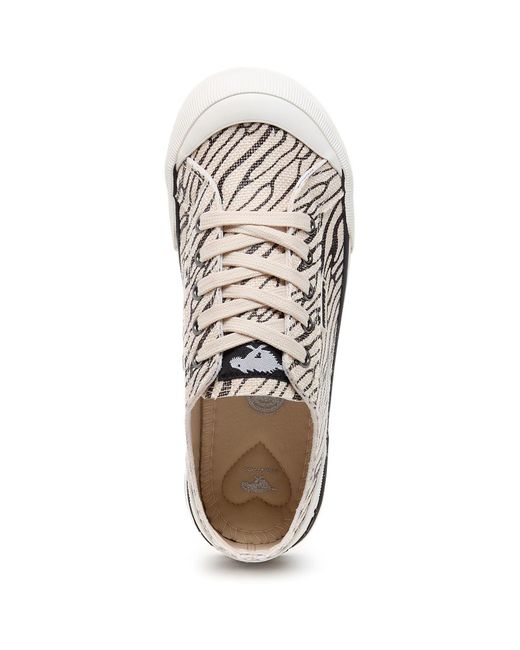 Rocket Dog White Jazzin Wales Cotton Trainers