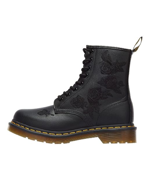 Dr. Martens Black 1460 Vondo Floral Softy Stiefel