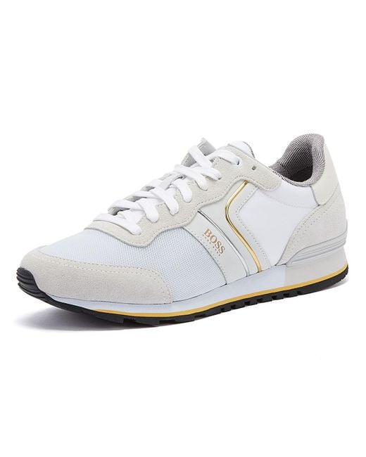hugo boss white joggers