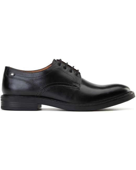 Base London Black Durham Leather Lace-Up Shoes for men