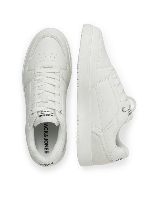 Jack & Jones White Ealing Synthetic Trainers for men