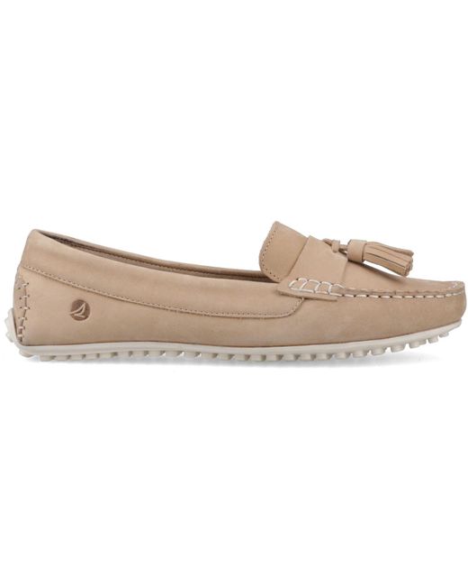 Sperry Top-Sider Natural Salvador Slip On Nubuck Moccasins Shoes