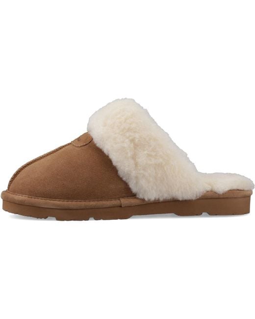 BEARPAW Brown Loki Ii Suede Hickory Slippers