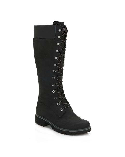 Timberland 14 Inch Premium Nubuck Leather Boots in Black Nubuck (Black) -  Save 56% - Lyst