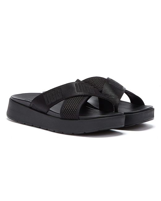 UGG Rubber Emily Mesh Slides in Black - Lyst