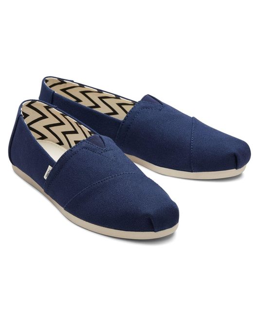 TOMS Blue Alpargata 100% Cotton Espadrilles