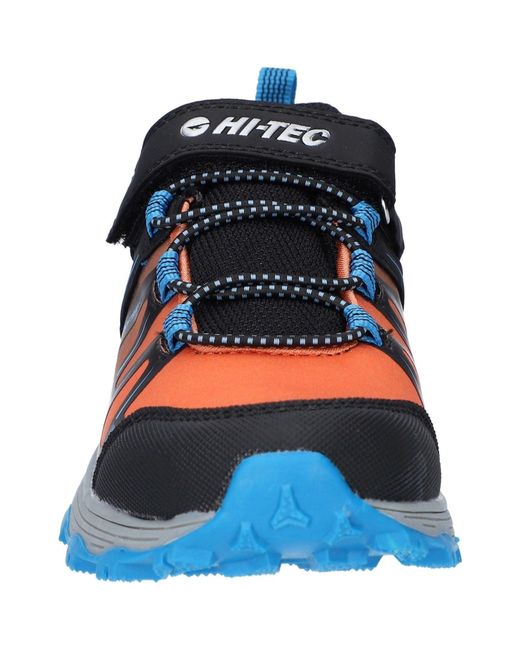 Hi-tec Blue Scrappy Low Wp Jr Synthetic/ Danube/Flame Hiking Boots