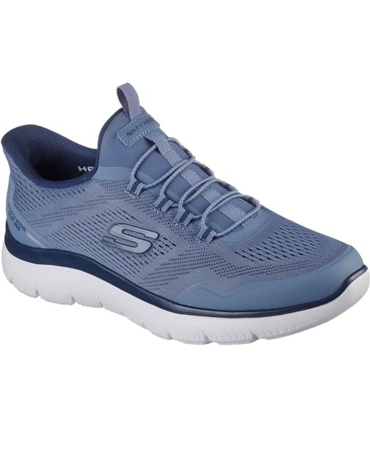 Skechers Blue Summits Top Rate Textile Men's Slate Standard Trainers - Uk 6 for men