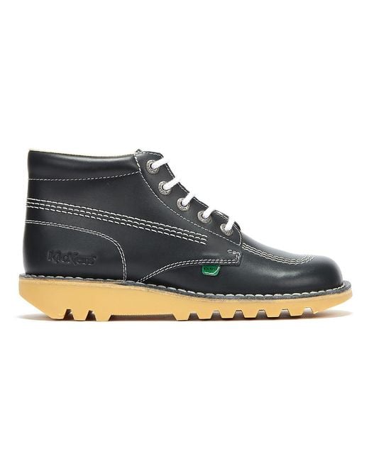 Kickers Blue Kick Hi Core Natural Leather Boots for men