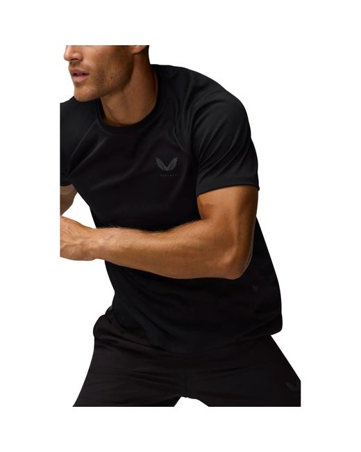 Castore Black Adapt Training T-Shirt Polyester Activewear T-Shirts for men