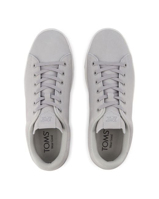 TOMS Gray Trvl Lite 2.0 Low Leather Trainers for men