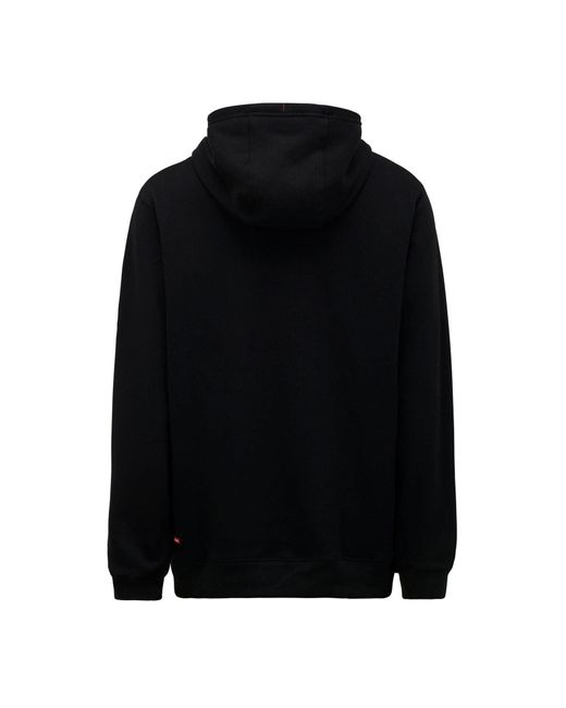 Hard Yakka Black Brushed Fleece Synthetic Hooded Sweatshirt for men