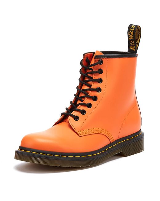 doc martens orange boots