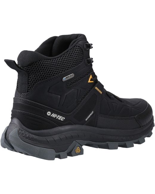 Hi-tec Black Rainier Synthetic Hiking Boots for men