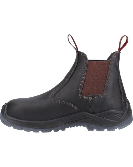 Hard Yakka Black Banjo Leather Safety Boots