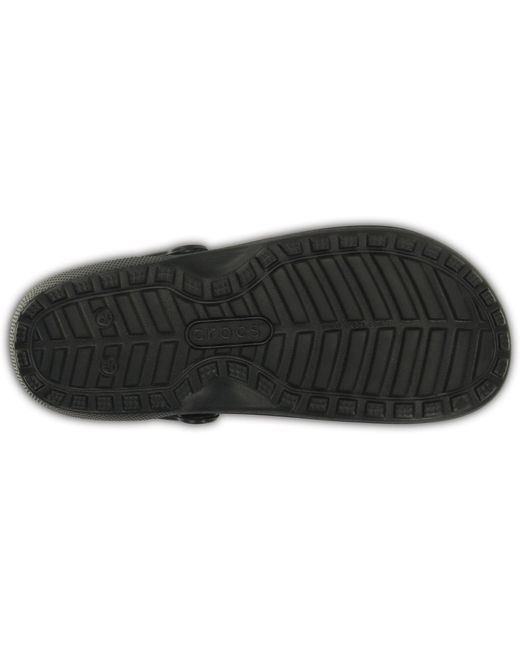 CROCSTM Black Classic Lined Synthetic Clogs
