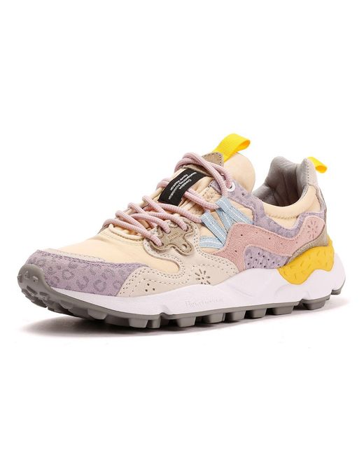 Flower Mountain Purple Yamano 3 Lilac/Blush/Cream Trainers