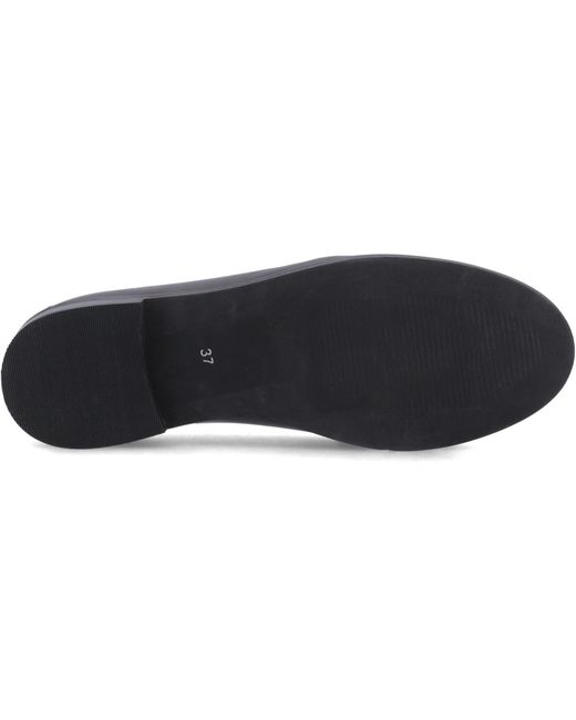 Hush Puppies Black Connie Leather Aubergine Loafers