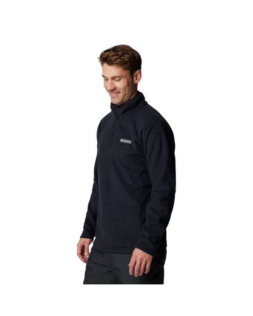 Columbia Blue Steens Mountain Half Snap Ii Fleece Jacket for men
