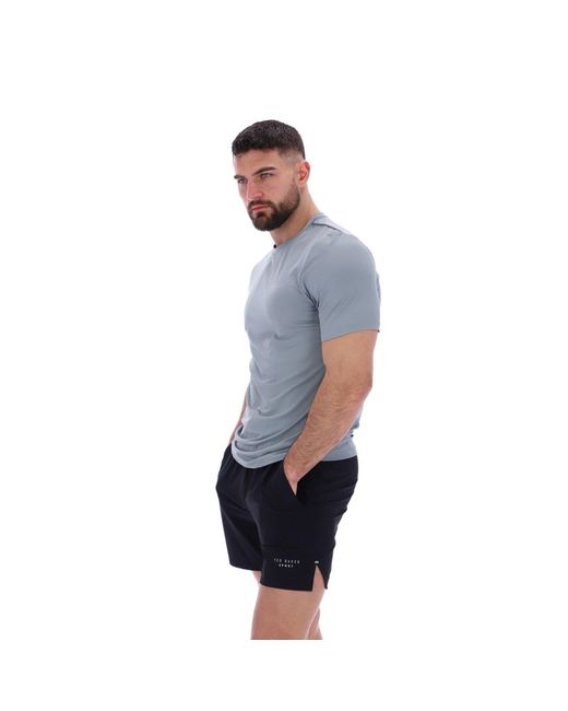 Ted Baker Blue Sam Tbmts2635 Polyester Activewear T-Shirts for men