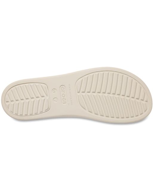 Brooklyn Buckle Low Wedge Sandales En Pierre De Sable CROCSTM en coloris White