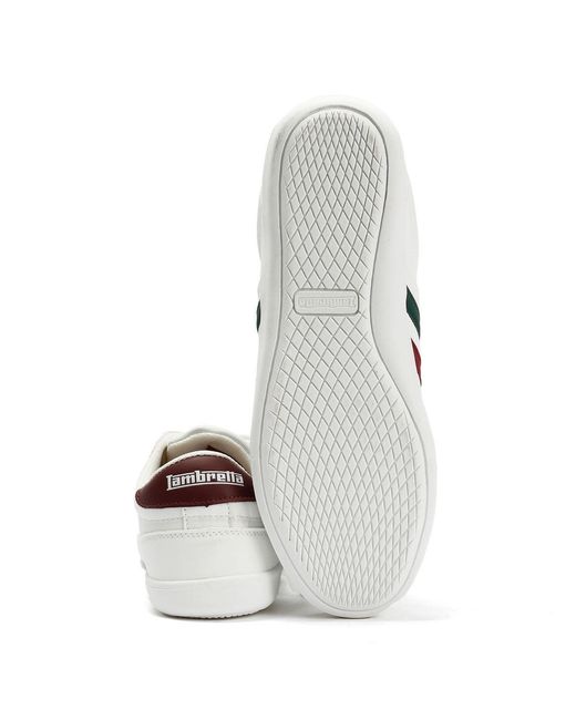 Lambretta White Vulkan Italian Trainers for men