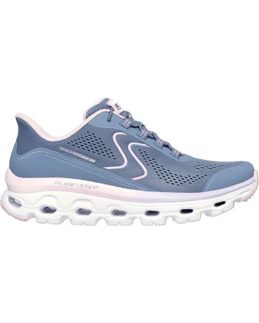 Skechers Blue Glide-Step Sole Synthetik Wanderstiefel
