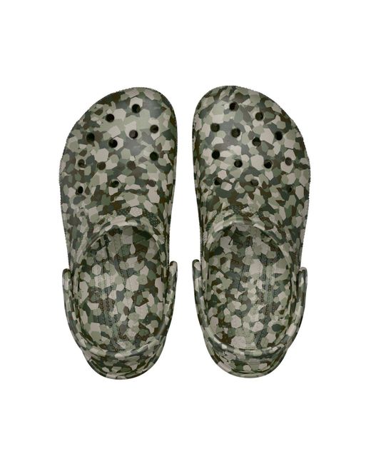 CROCSTM Green Classic Confetti Eva Army Clogs for men