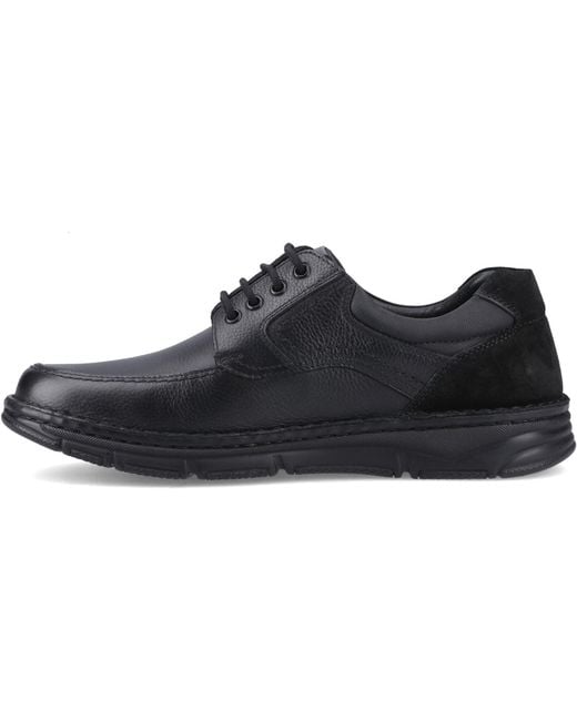 Hush Puppies Black Franklin Lace Up Shoe Leather Loafers for men