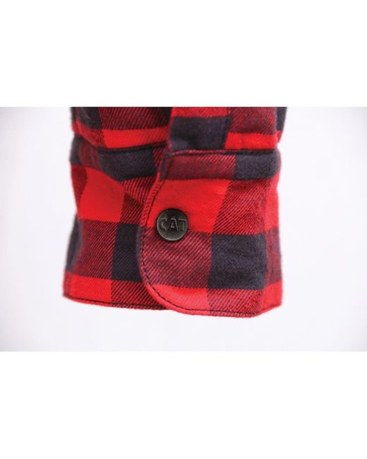 Caterpillar Red Sequoia Fleece Jacket for men