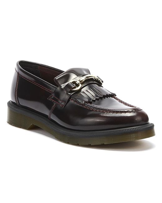 Dr. Martens Dr. Martens Adrian Snaffle Arcadia Mens Cherry Red Loafers for men