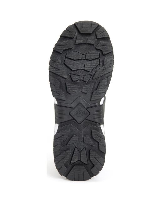 Muck Boot Black Apex Mid Zip Gummistiefel /Weiß