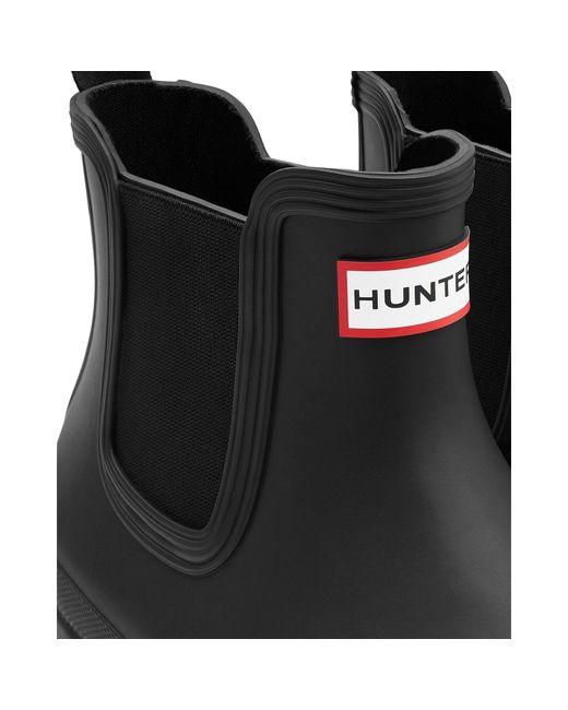 Hunter Black Original Chelsea Boots for men