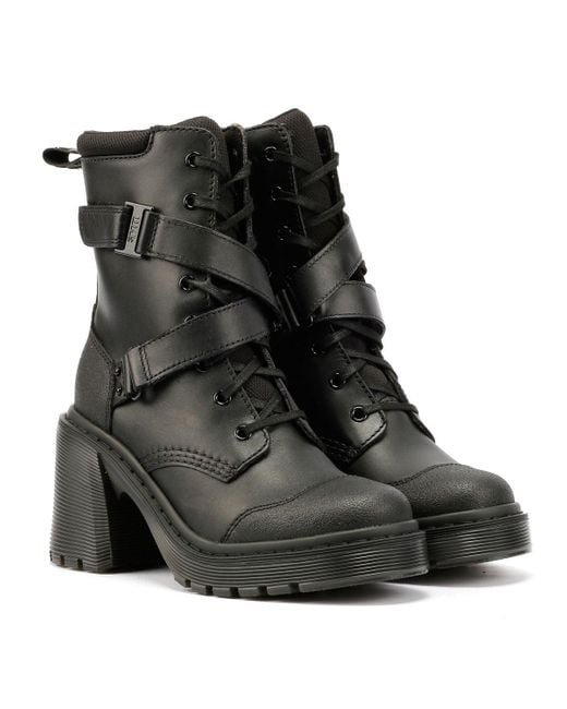 Dr. Martens Black Chesney Tech Leather Boots