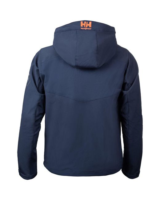 Helly Hansen Blue Chelsea Evolution Softs Polyester Hooded Sweatshirt