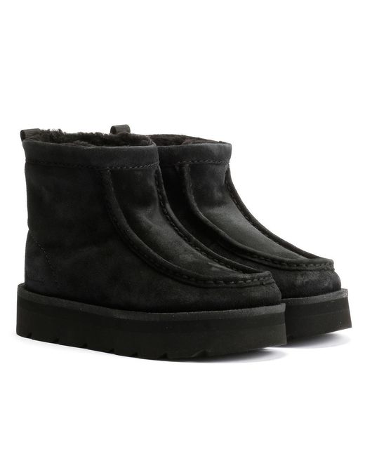 Clarks Black Meare Rooey Suede Boots