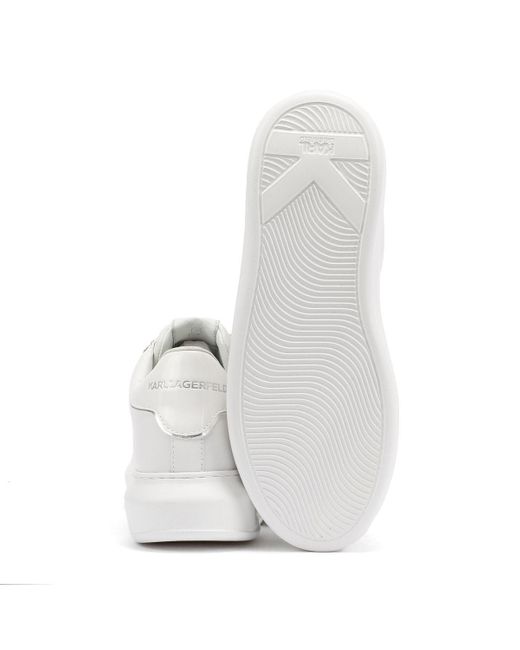 Kapri Signia Emboss Lo Lace Scarpe Da Ginnastica Bianche di Karl Lagerfeld in White