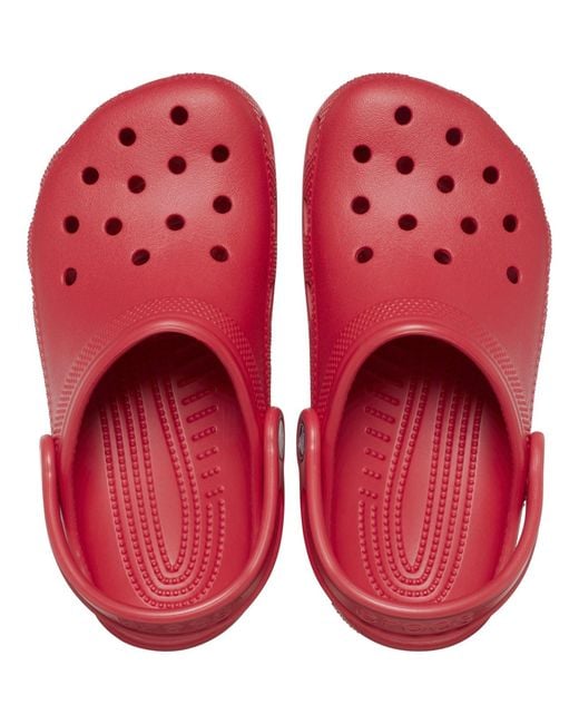 CROCSTM Red Classic Clog Thermoplastic Varsity Clogs