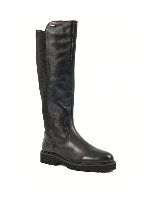 Pod Black Hannah Leather/Textile Boots