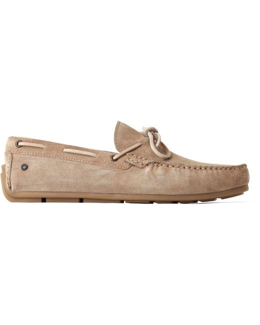 Base London Natural Brooks Leather Sand Loafers for men