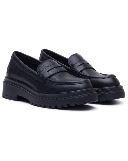 Hush Puppies Blue Odessa Leather Loafers