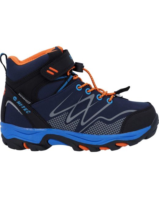 Hi-tec Blue Blackout Mid Synthetic Soft Shell//Lake Hiking Shoes for men