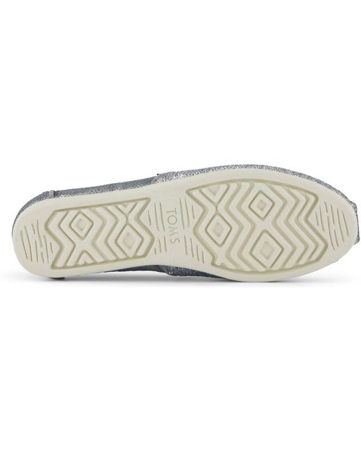 TOMS Gray Alpargata Sequins Textile Espadrilles