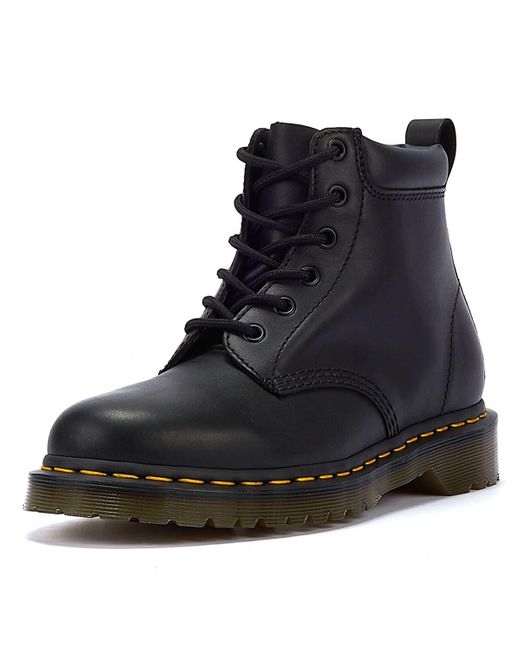 Dr. Martens Black 939 Ben Sole Greasy Leather Boots
