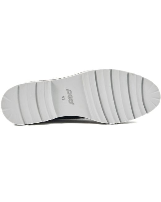 Pod Blue Kortney Leather Patent Brogues Shoes